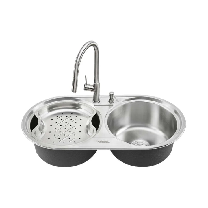 Hindware Stainless Steel Sink Designer Series AMADEUS ( 35 x 19 inches ) - Satin
