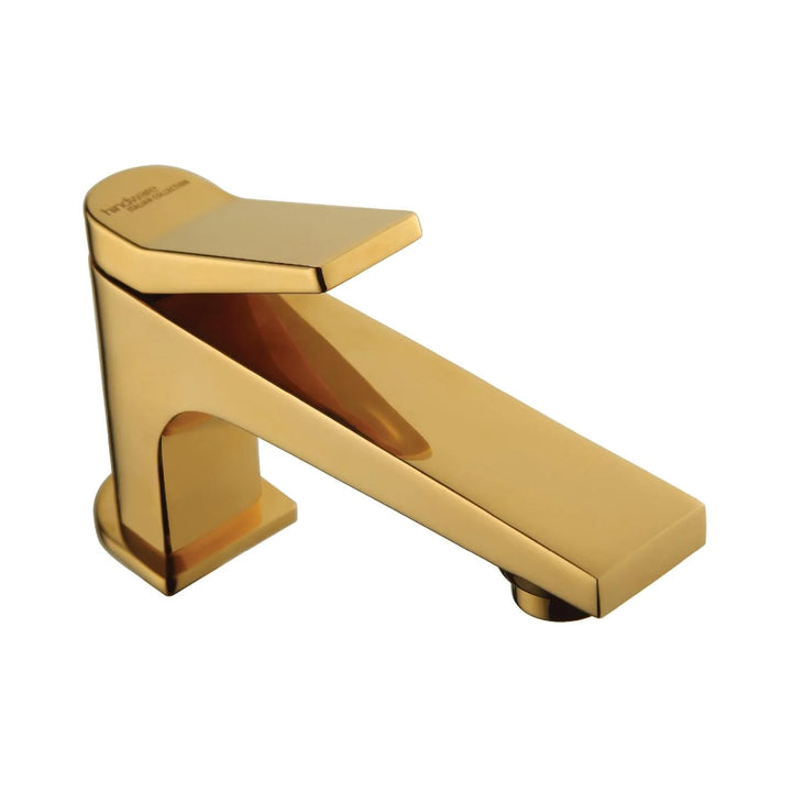Hindware Table Mounted Regular Basin Tap Edge F410001PGD - Gold