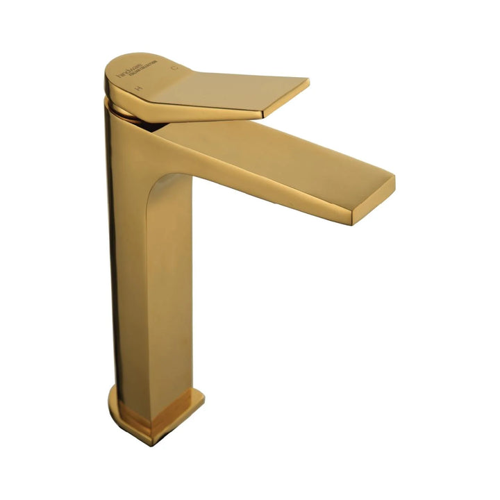 Hindware Table Mounted Tall Boy Basin Mixer Edge F410012PGD - Gold