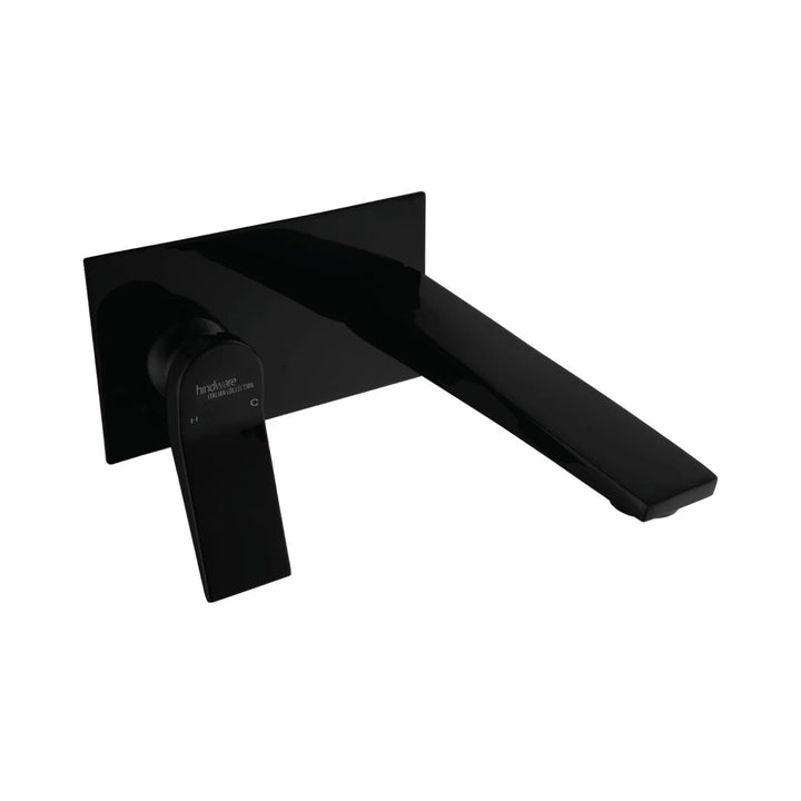 Hindware Wall Mounted Basin Mixer Edge F410013GRT - Black Chrome