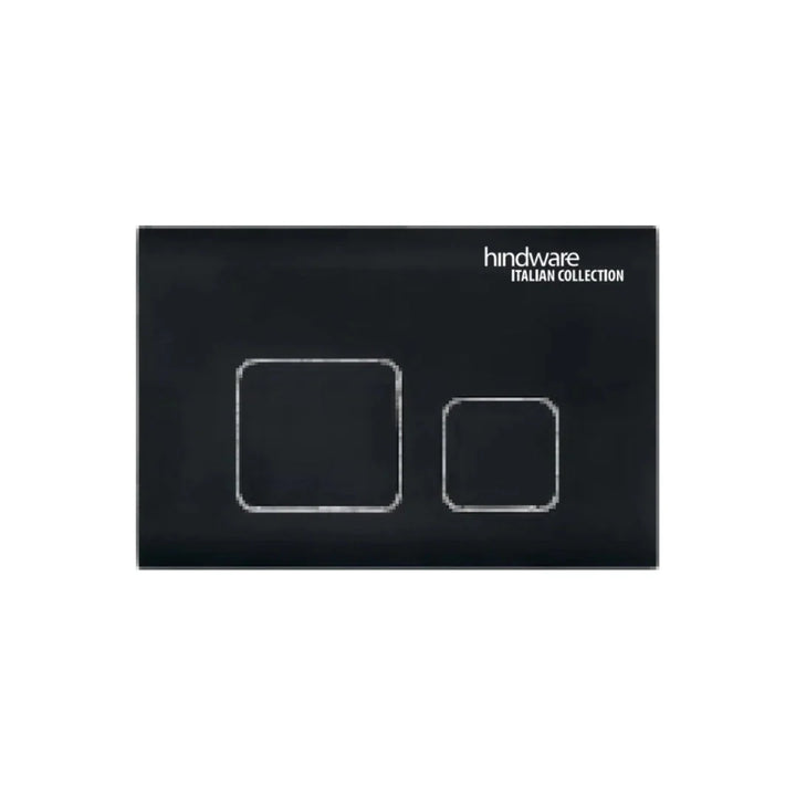 Hindware Flush Plate CUTE BLACK MATTE - Black Matt