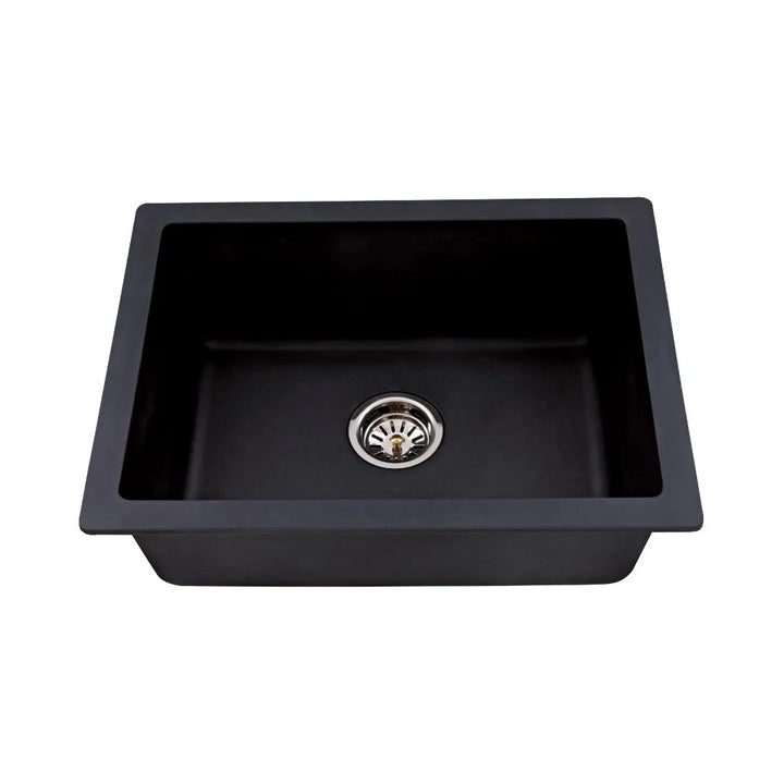 Hindware Quartz Sink Sapphire SAPPHIRE 28.5 X 19 X 8 ( 28.5 x 19 inches ) - Black