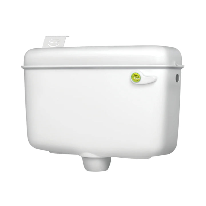 Hindware External Wall Mounted Cistern Without Frame SLEEK ESSENCE SINGLE FLUSH - White