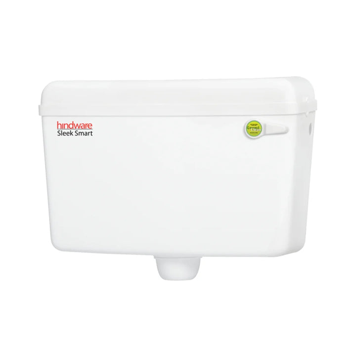 Hindware External Wall Mounted Cistern Without Frame SLEEK SMART - White