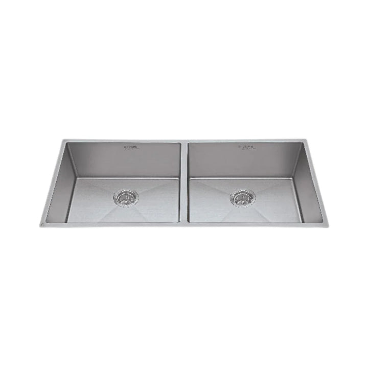 Hindware Stainless Steel Sink Handmade Series DOUBLE BOWL SUPERIO 31 x 18 ( 31 x 18 inches ) - Satin