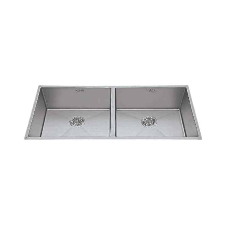 Hindware Stainless Steel Sink Handmade Series DOUBLE BOWL SUPERIO 37 x 18 ( 37 x 18 inches ) - Satin