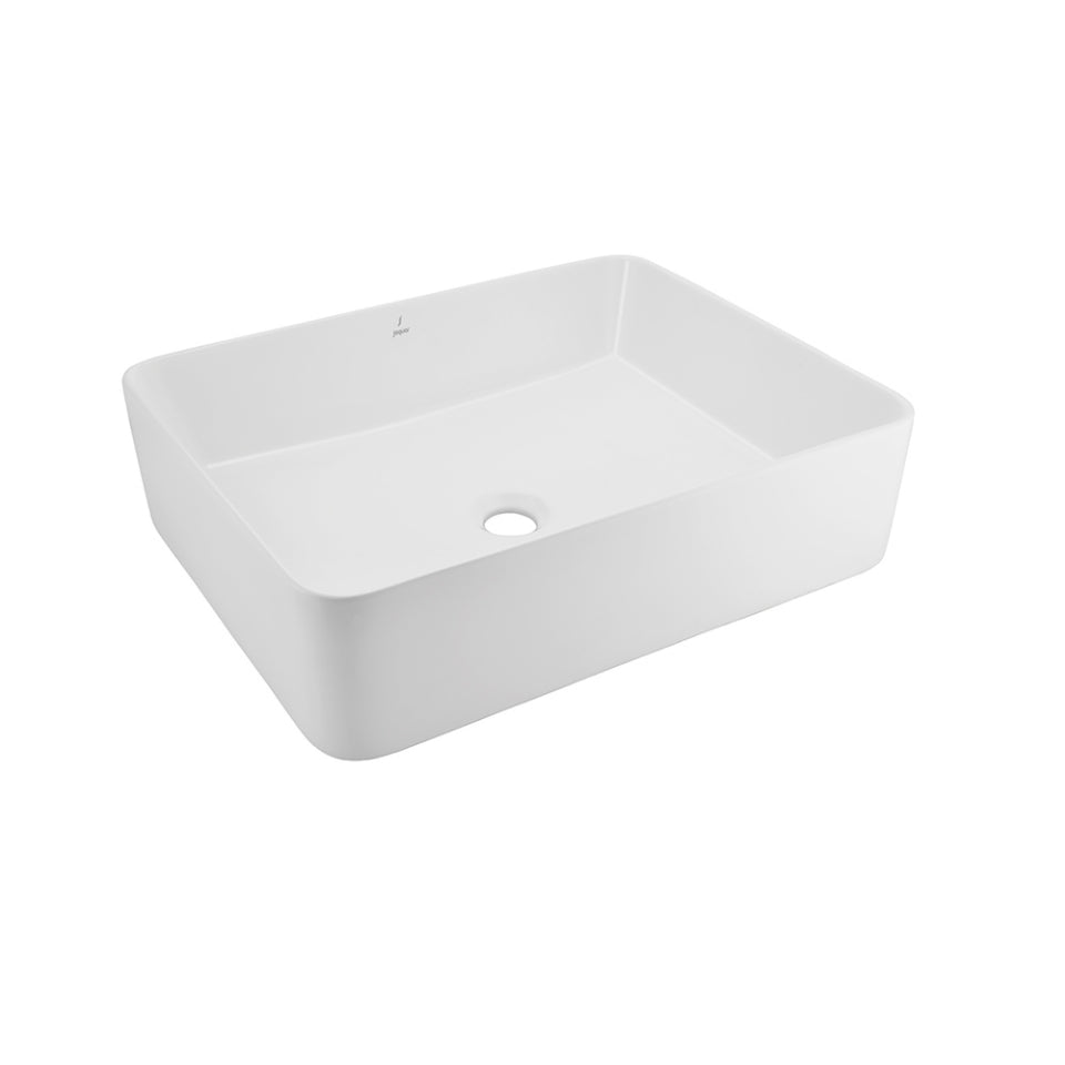JAQUAR JDR THIN RIM TABLE & COUNTER TOP BASIN JDS-WHM-25907N-WHITE MATT