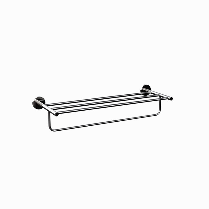 JAQUAR WALL MOUNTED CONTINENTAL TOWEL RACK 600MM LONGACN-BCH-1181S-BLACK CHROME