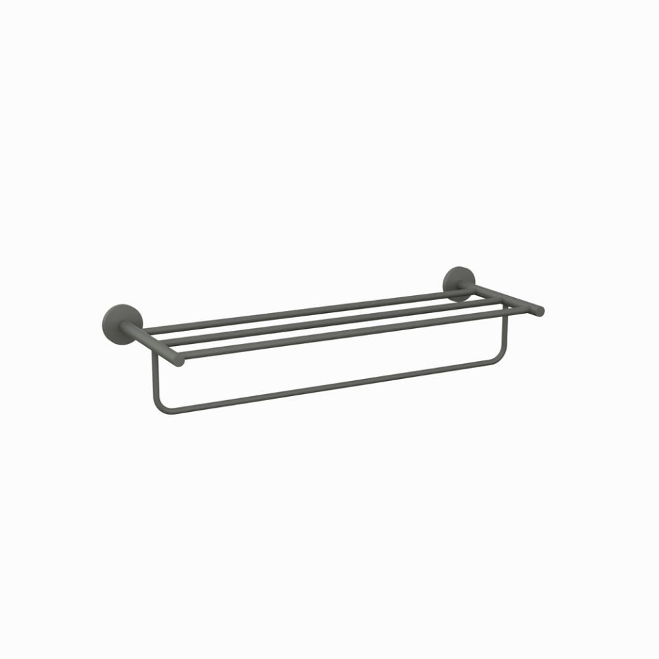 JAQUAR WALL MOUNTED CONTINENTAL TOWEL RACK 600MM LONG ACN-GRF-1181S-GRAPHITE