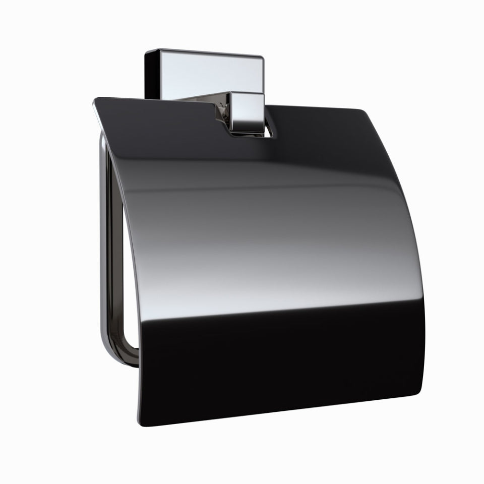 JAQUAR TOILET PAPER HOLDER WITH FLAP AKP-BCH-35753PS-BLACK CHROME