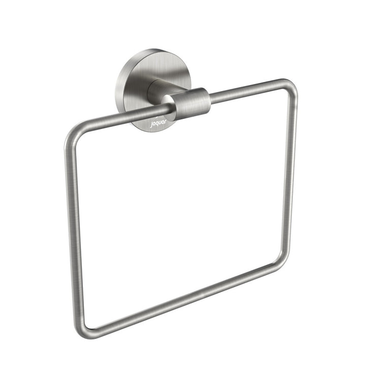 JAGUAR SQUARE TOWEL RING WITH WALL FLANGE-ACN-SSF-1121N-Stainless Stell