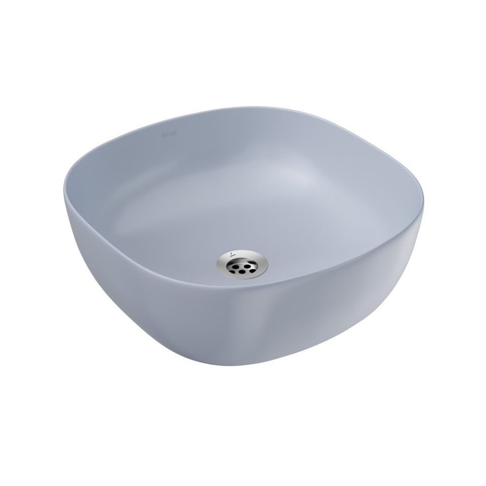 JAQUAR JDR THIN RIM TABLE & COUNTER TOP BASIN JDS-IBM-25911-ICE BLUE MATT