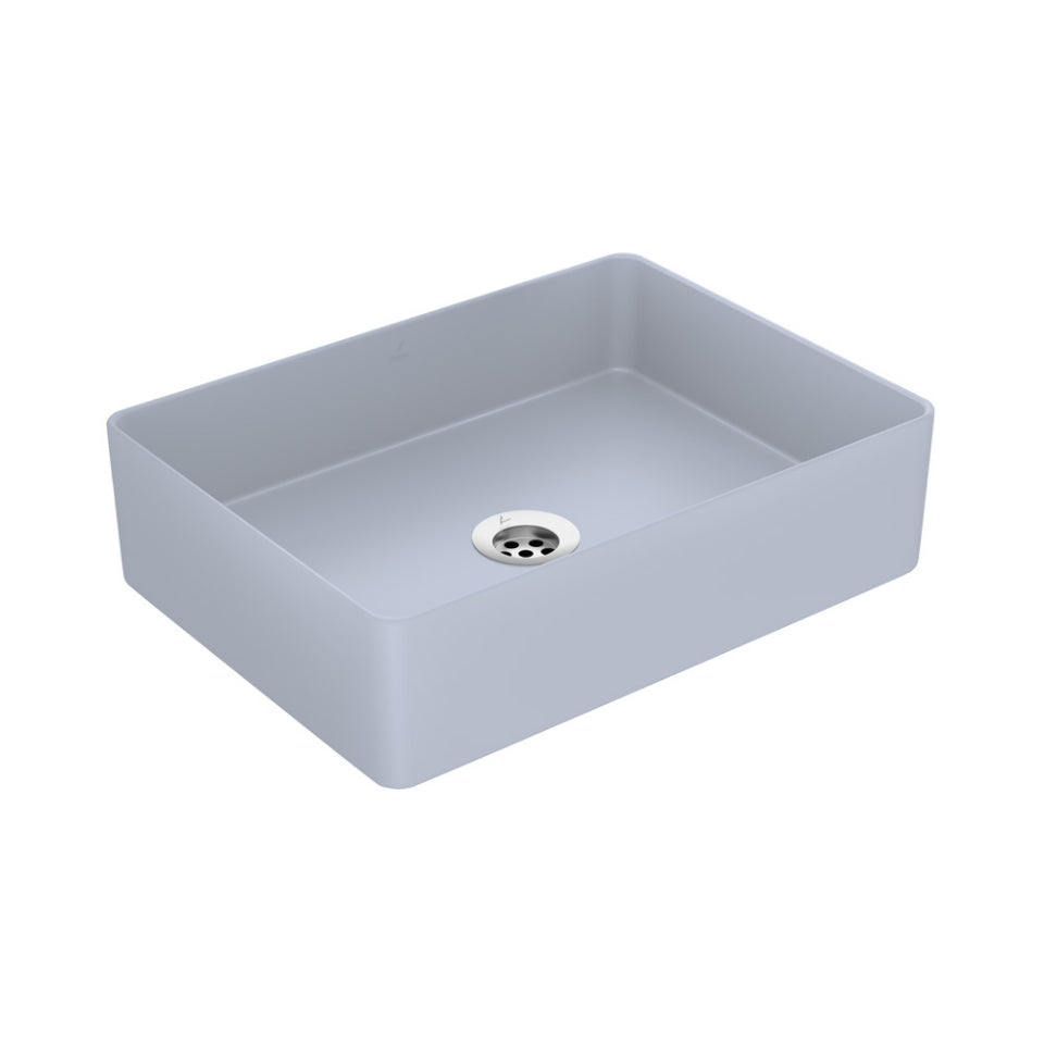 JAQUAR JDR THIN RIM TABLE & COUNTER TOP BASIN JDS-IBM-25907N-ICE BLUE MATT