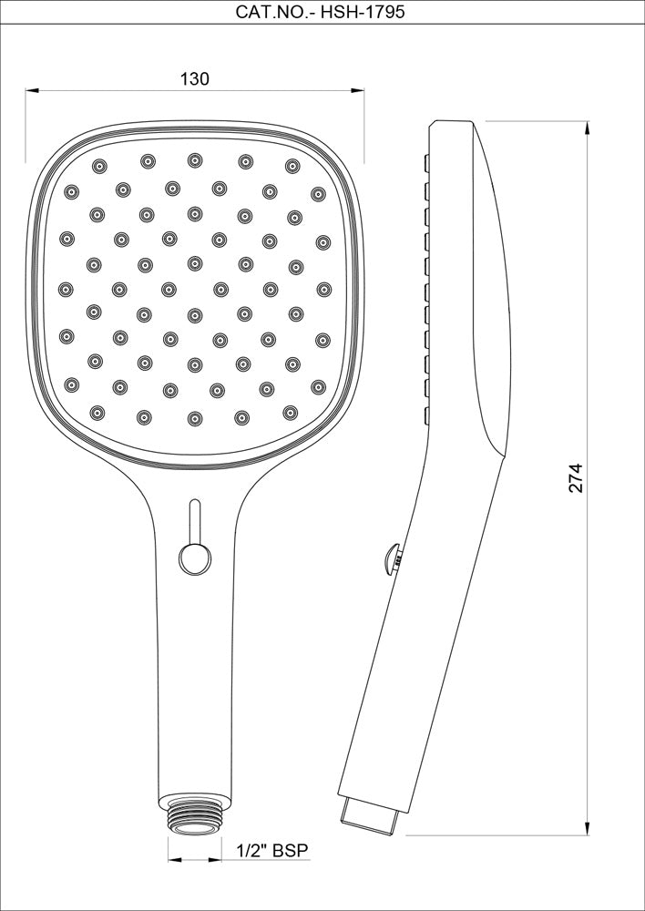 JAQUAR OCTANE SLIDER MULTIFLOW HAND SHOWER HSH-CHR-1795 - CHROME