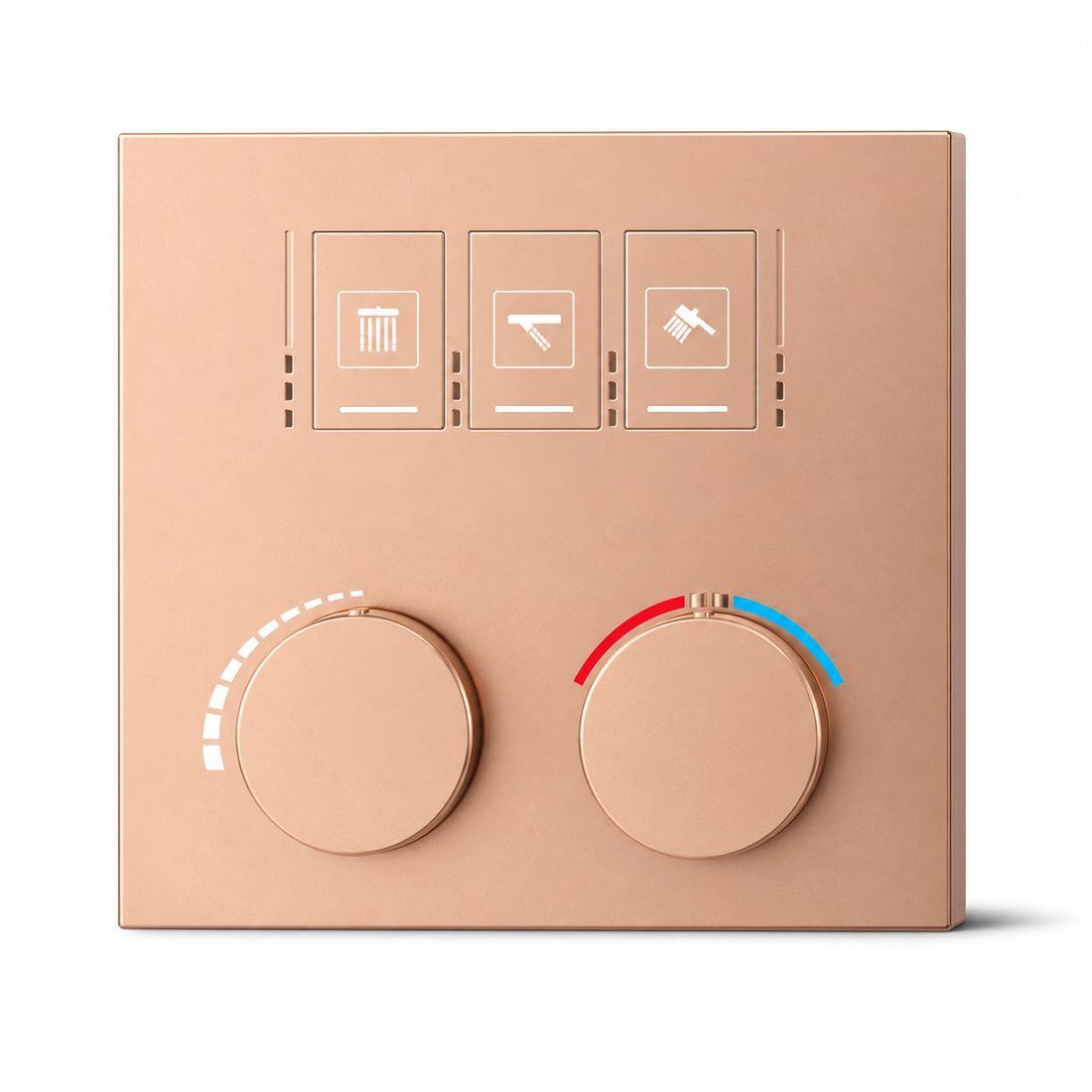 SERVEO REGALIA SERIES 3 WAY MULTI-FUCTION THERMOSTATIC HIGH FLOW DIVERTER SV903-RG-ROSE GOLD