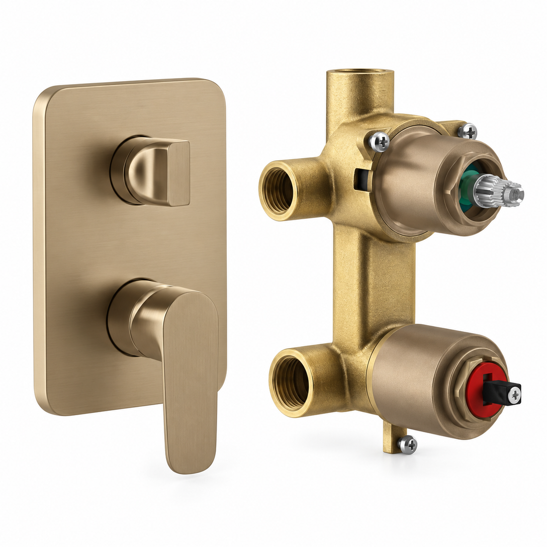 KOHLER 3 WAY DIVERTER ALEO PLUS K-22792IN-4-BV-BRUSHED BRONZE