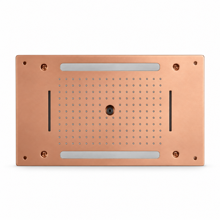 SERVEO CEILING MOUNTED SHOWER 4 WAY MULTI-FUNCTION RAINFALL, MIST, WATERFALL & COLUMN SV7304 -RG- ROSE GOLD