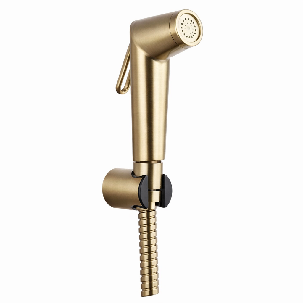 SERVEO SV1201ST HEALTH FAUCET SET WITH 1.2 MTR TUBE & HOOK  - BRUSH GOLD