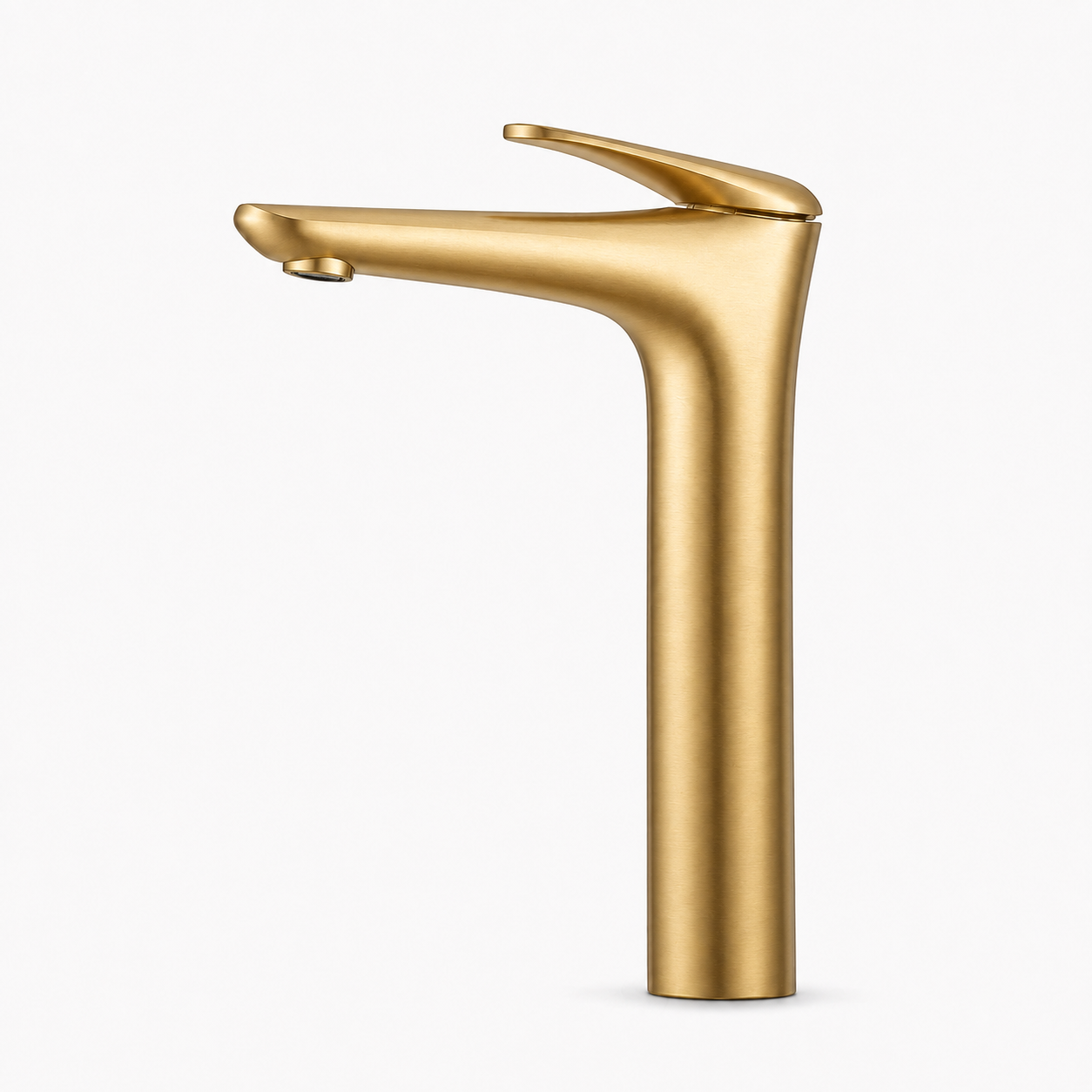 SERVEO ROYALE SERIES BRASS TALL BASIN MIXER SV6104-BRUSH GOLD