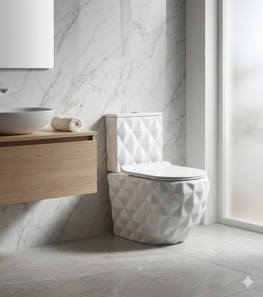 SCUBA DESIGNER SERIES RIMLESS WALL HUNG WC SC-9647- WHITE