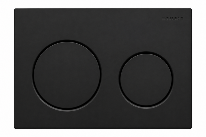 GEBERIT ACTUATOR ALPHA25 ROUND FLUSH PLATE -BLACK MATT