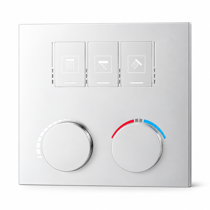 SERVEO REGALIA SERIES 3 WAY MULTI-FUCTION THERMOSTATIC HIGH FLOW DIVERTER SV903-CP-CHROME