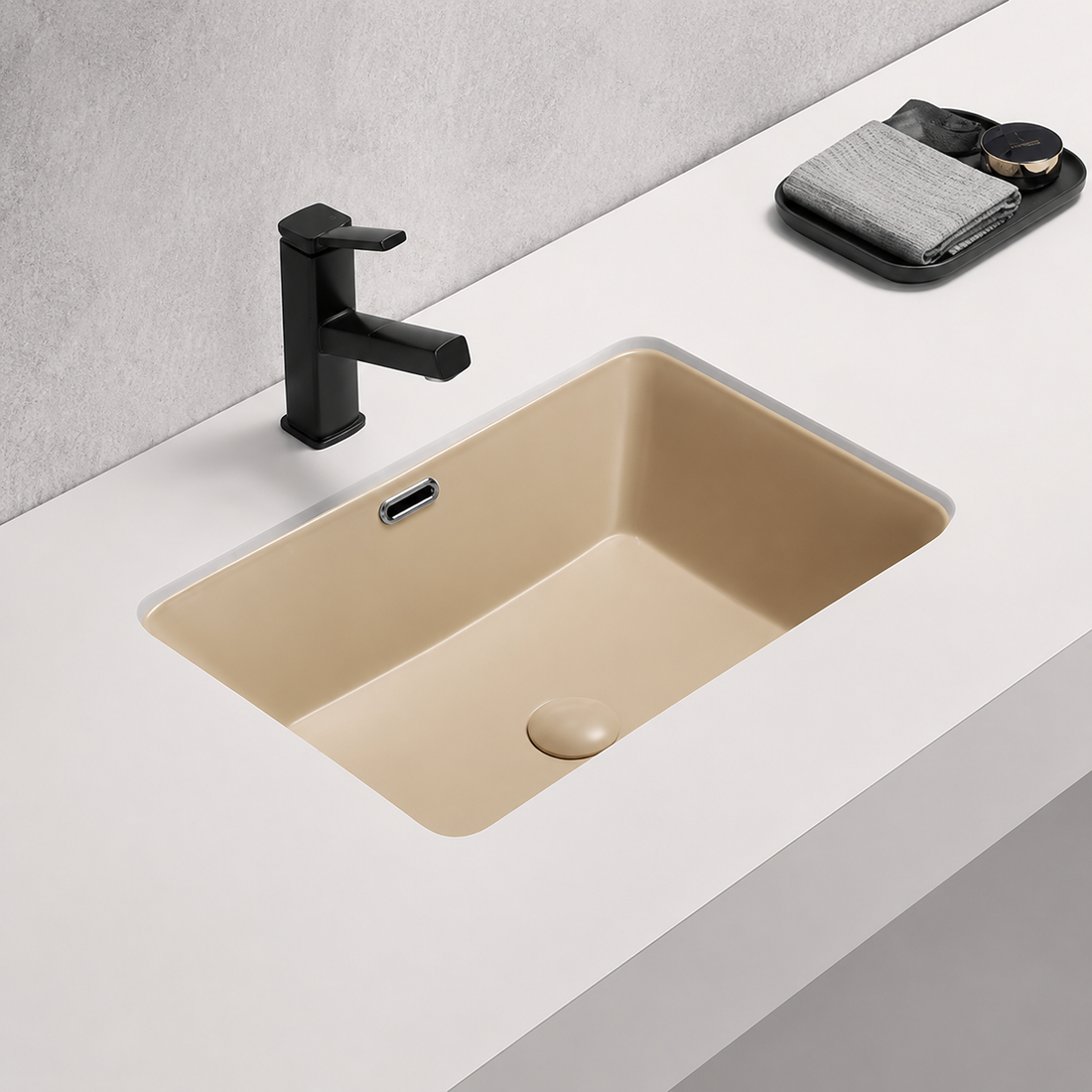 SERVEO UNDER COUNTER BASIN 22 X 15 X 7 INCHES  SV8651-MATT CAPPUCCINO