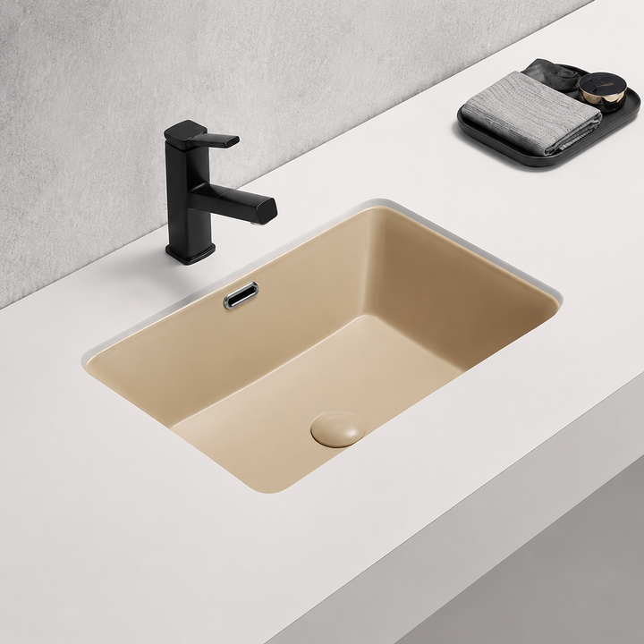 SERVEO UNDER COUNTER BASIN 22 X 15 X 7 INCHES  SV8651-MATT CAPPUCCINO