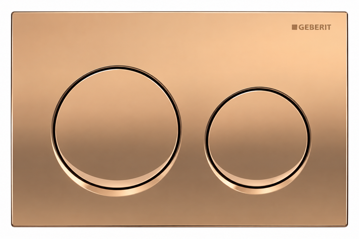 GEBERIT ACTUATOR ALPHA25 ROUND FLUSH PLATE -RED GOLD