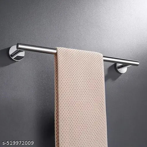 Quakin Towel Rod for Bathroom, 304 Grade Stainless Steel Towel Hanger for Wash Basin, Napkin Holder for Kitchen, Towel Bar 24inch, Chrome Finish