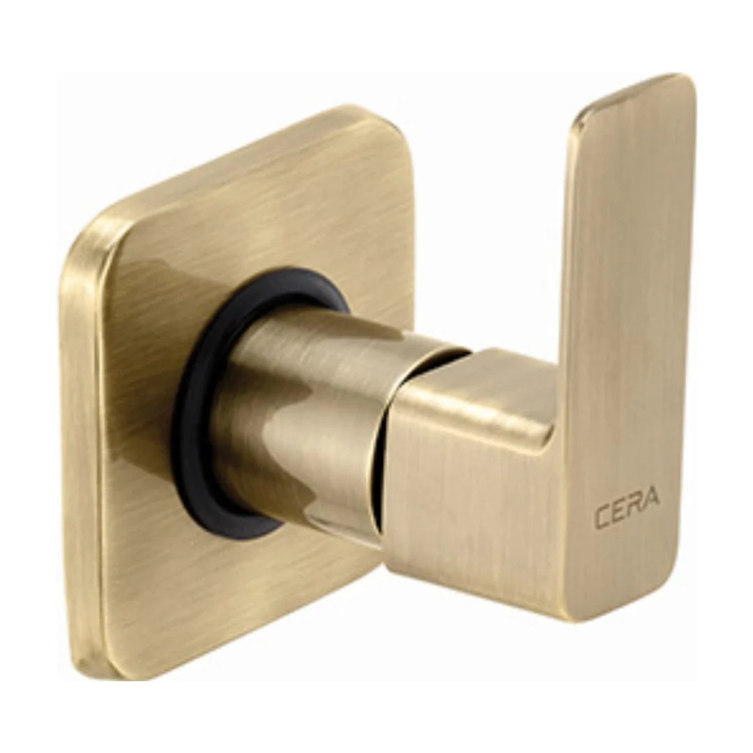 Cera Basin Area Stop Valve Ruby F1005351BA 20 MM - Antique Brass
