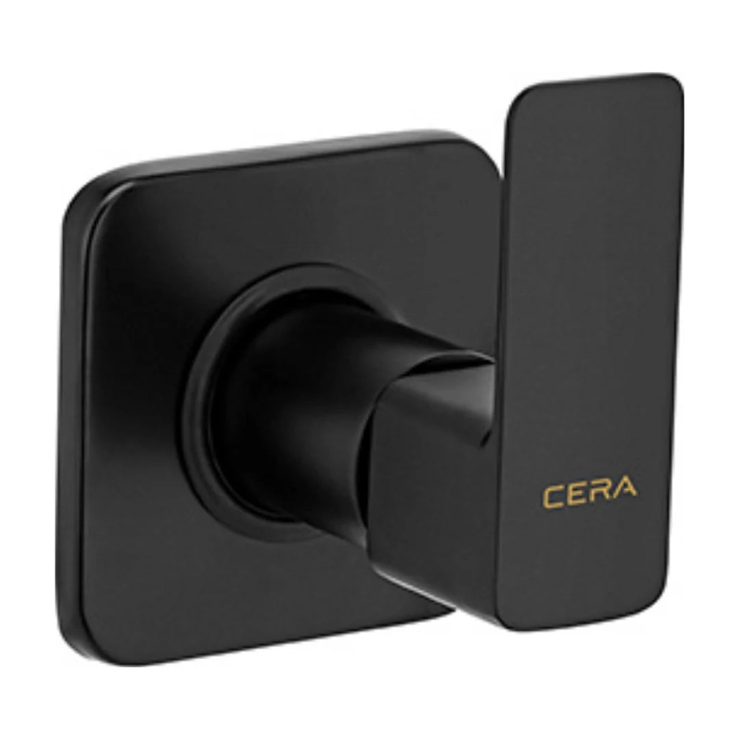 Cera Basin Area Stop Valve Ruby F1005351MB 20 MM - Black Matt