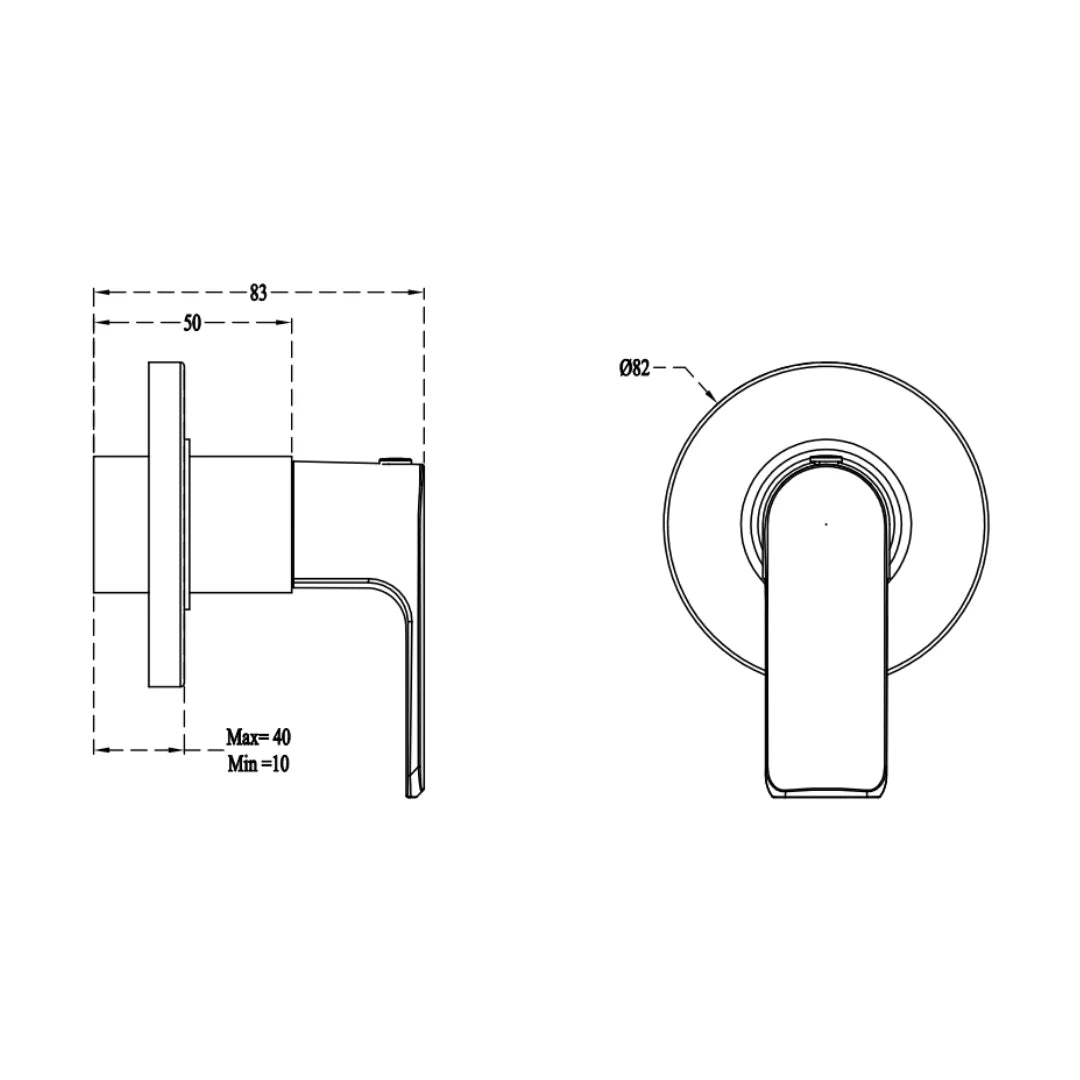 Cera Basin Area Stop Valve Chelsea F1016351 20 MM - Chrome