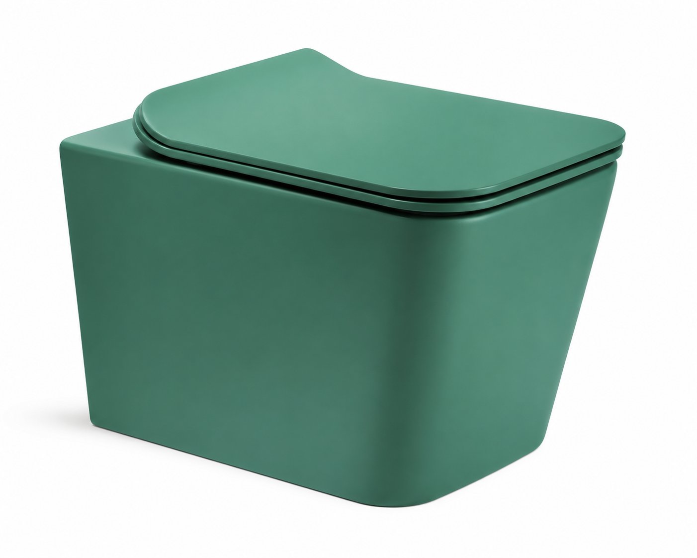SCUBA DESIGNER RIMLESS MATT WALL HUNG WC SC-9629 TGM-TURQUOISE GREEN