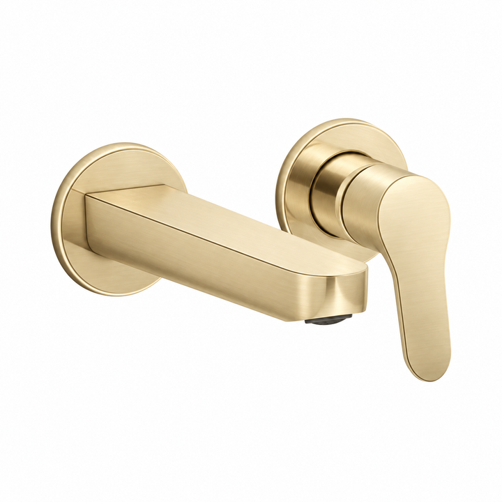 KOHLLER WALL MOUNTED BASIN MIXER ACCLIVK-33103IN-4ND-AF-FRENCH GOLD