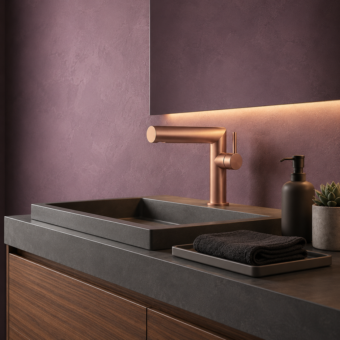 SCUBA SINGLE LIVER BASIN MIXER SC-1206 RG-ROSE GOLD