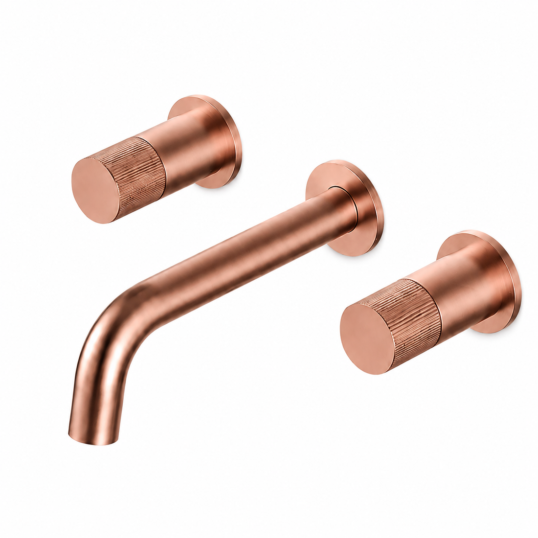 SERVEO PEBBLE SERIES WALL MOUNTED BRASS BASIN MIXER SV6201-ROSE GOLD