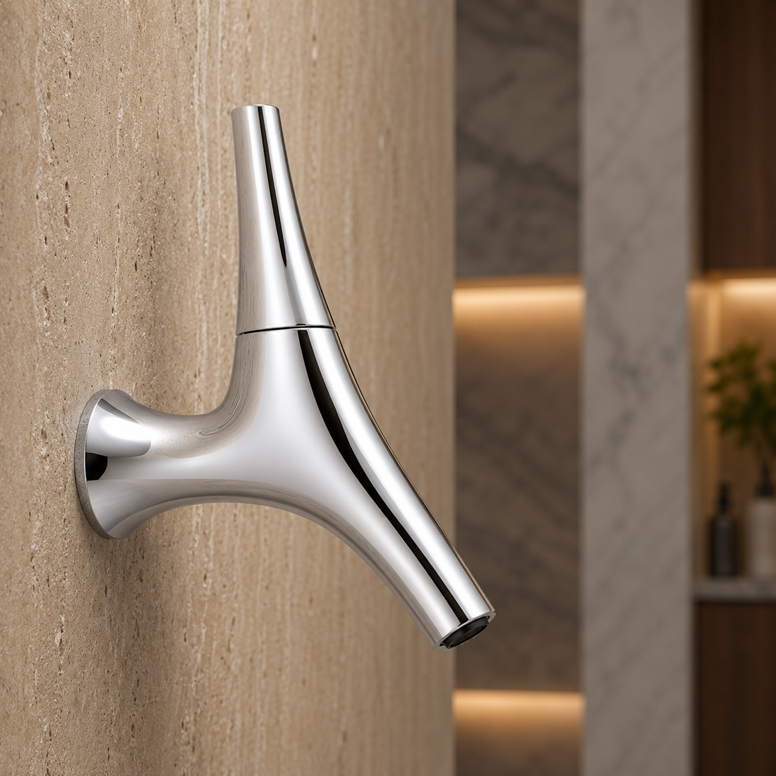 SCUBA HIGH NECK PILLAR COCK FAUCET SC-3102 CP-CHROME PLATED