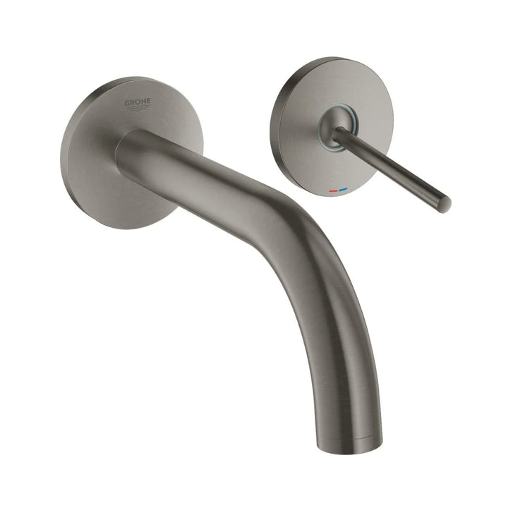 Grohe Wall Mounted Basin Mixer Atrio 19287AL3 - Hard Graphite