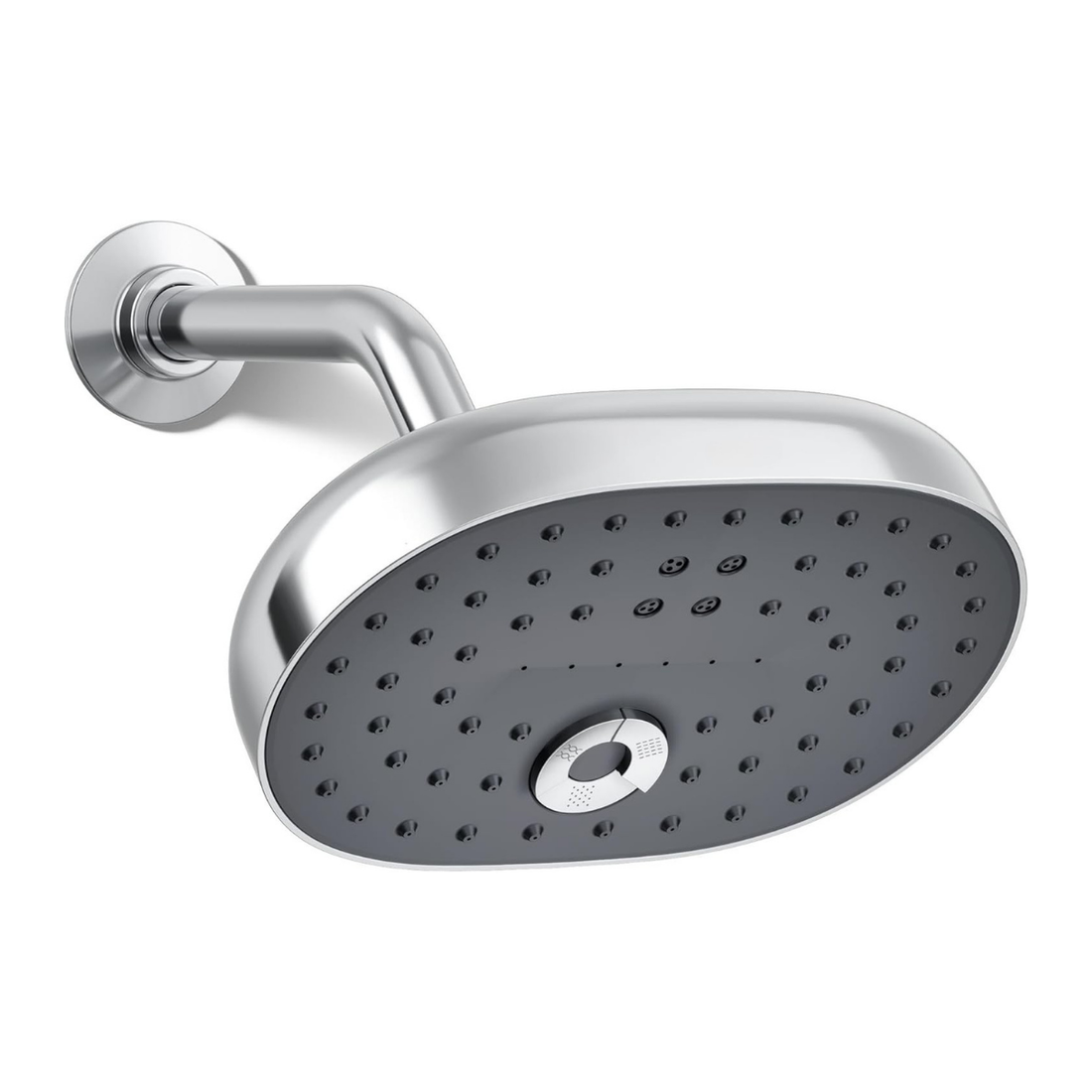 Picasso Wall Mounted Multiflow Overhead Shower with Rain, Mist & Move Flow - Chrome