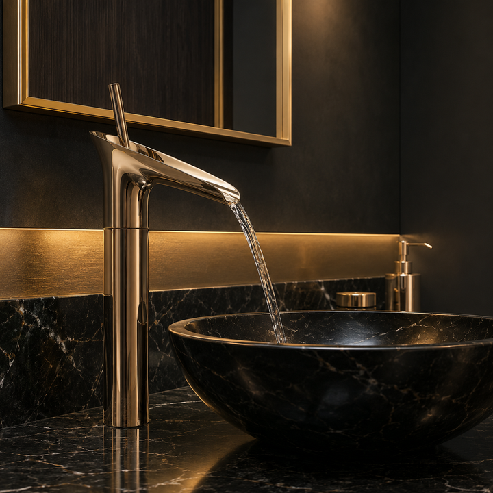 SCUBA SINGLE LEVER BASIN MIXER  WITH WATERFALL FAUCET SC-963 ORB