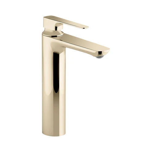 KOHLER TABLE MOUNTED TALL BOY BASIN MIXER ALEO PLUS K-72337IN-4ND-AF-FRENCH GOLD