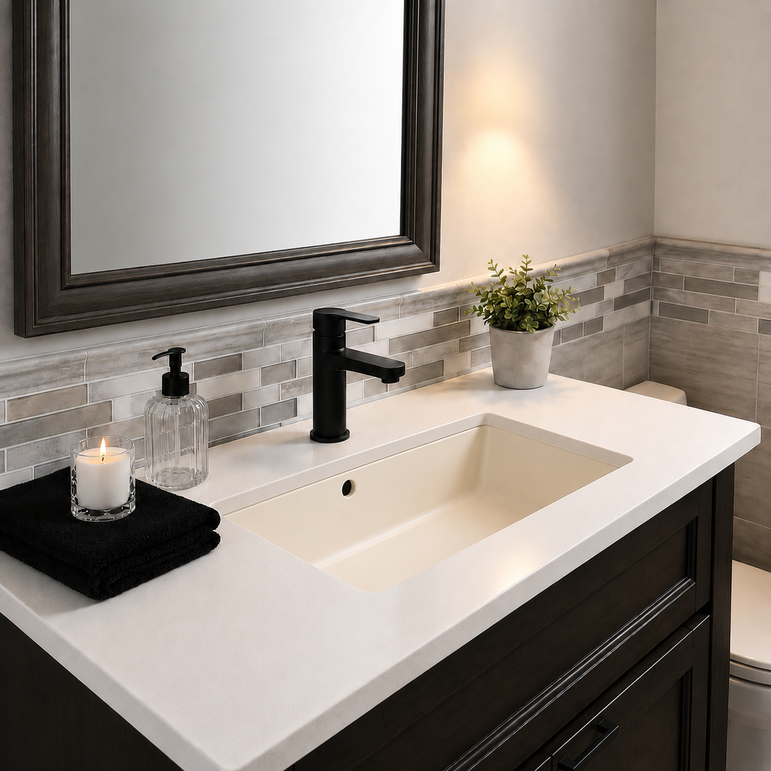 SCUBA  UNDER COUNTER BASINS SC-6101 CRM-CREAM MATT