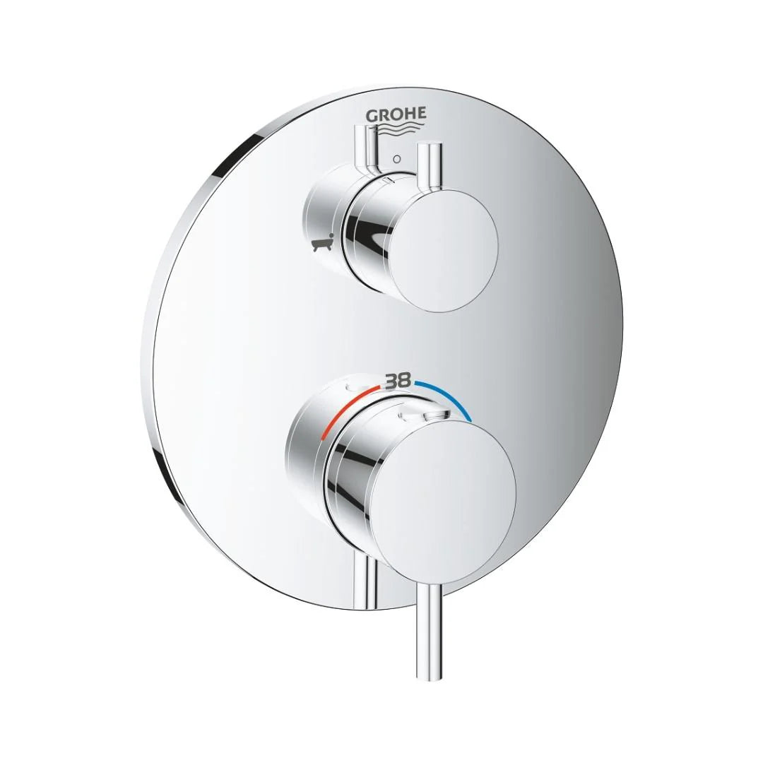 Grohe 2 Way Thermostatic Diverter Grohtherm Atrio 24138003 - Chrome Finish