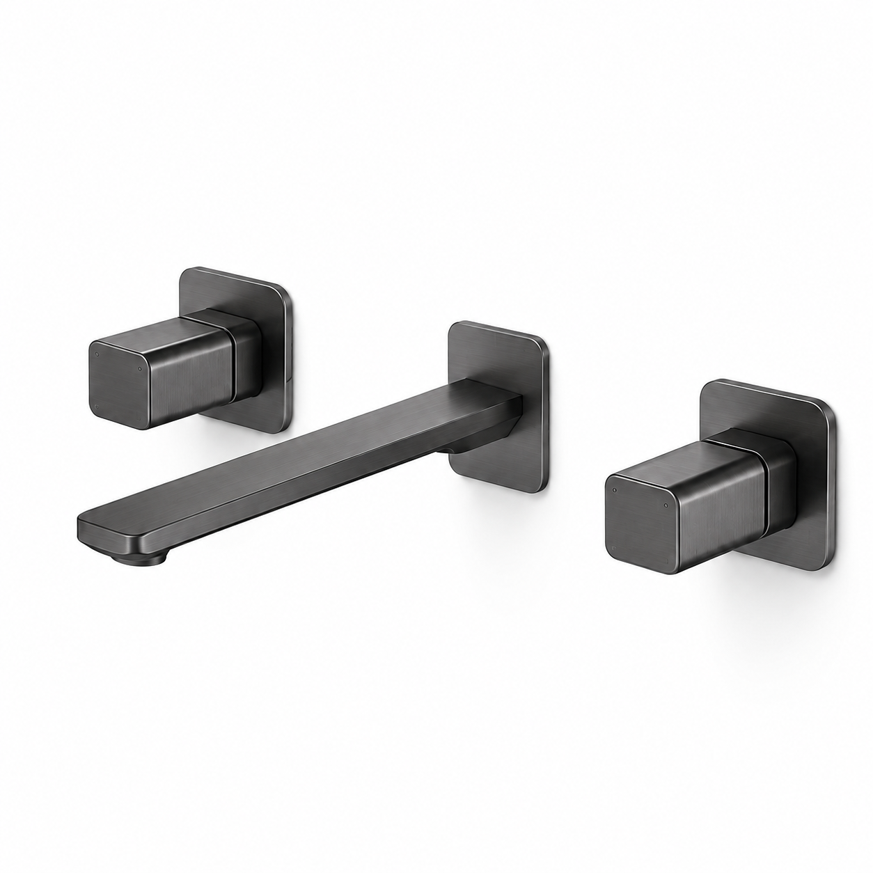 SERVEO REGALIA SERIES WALL MOUNTED BRASS BASIN MIXER  SV6202-BLACK MATT