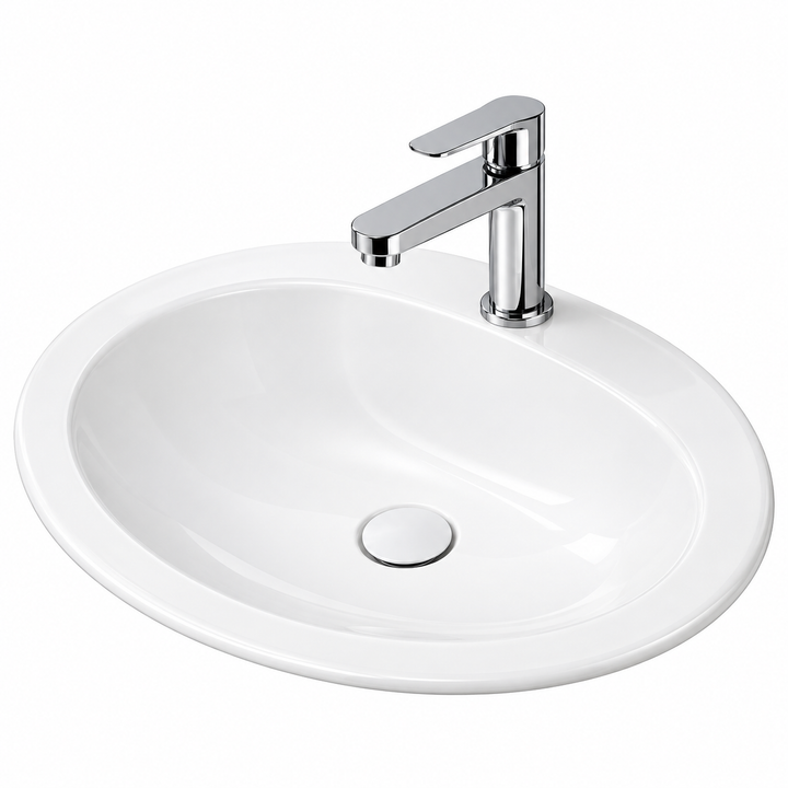 HINDWARE COUNTER TOP BASIN RHAPSODY 10045-WHITE
