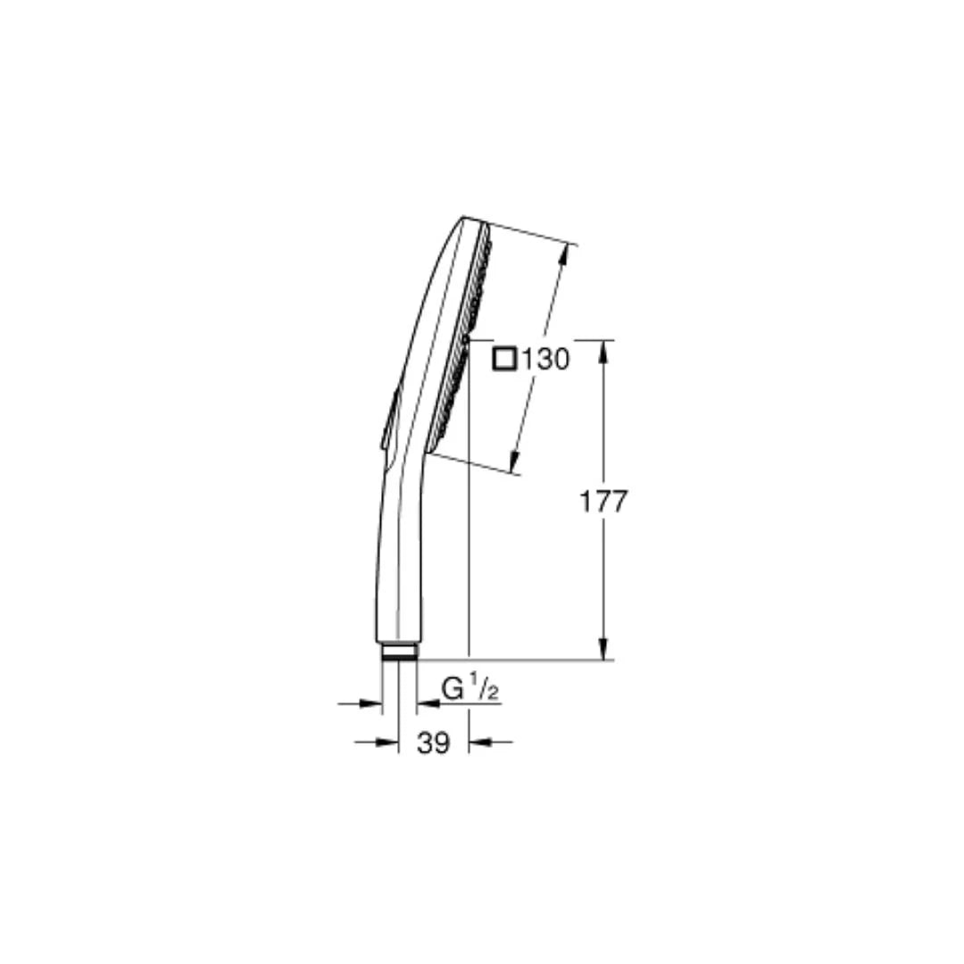 Grohe Multi Flow Hand Shower Smartactive 26582A00 - Hard Graphite