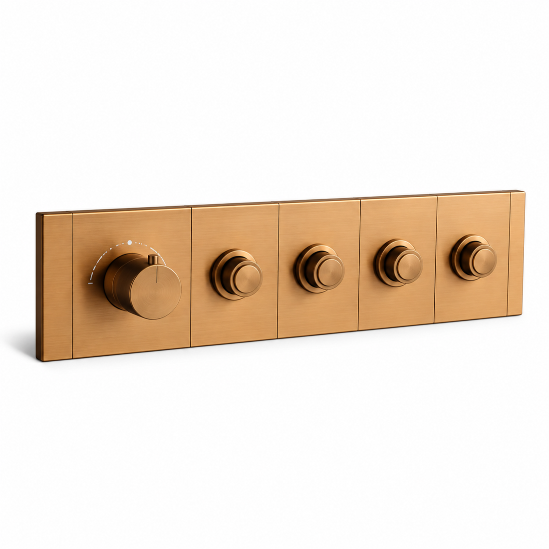 SERVEO ROYALE SERIES 4 WAY MULTI-FUCTION THEROMOSTATIC DIVERTER HORIZONTAL SV924-RG-ROSE GOLD