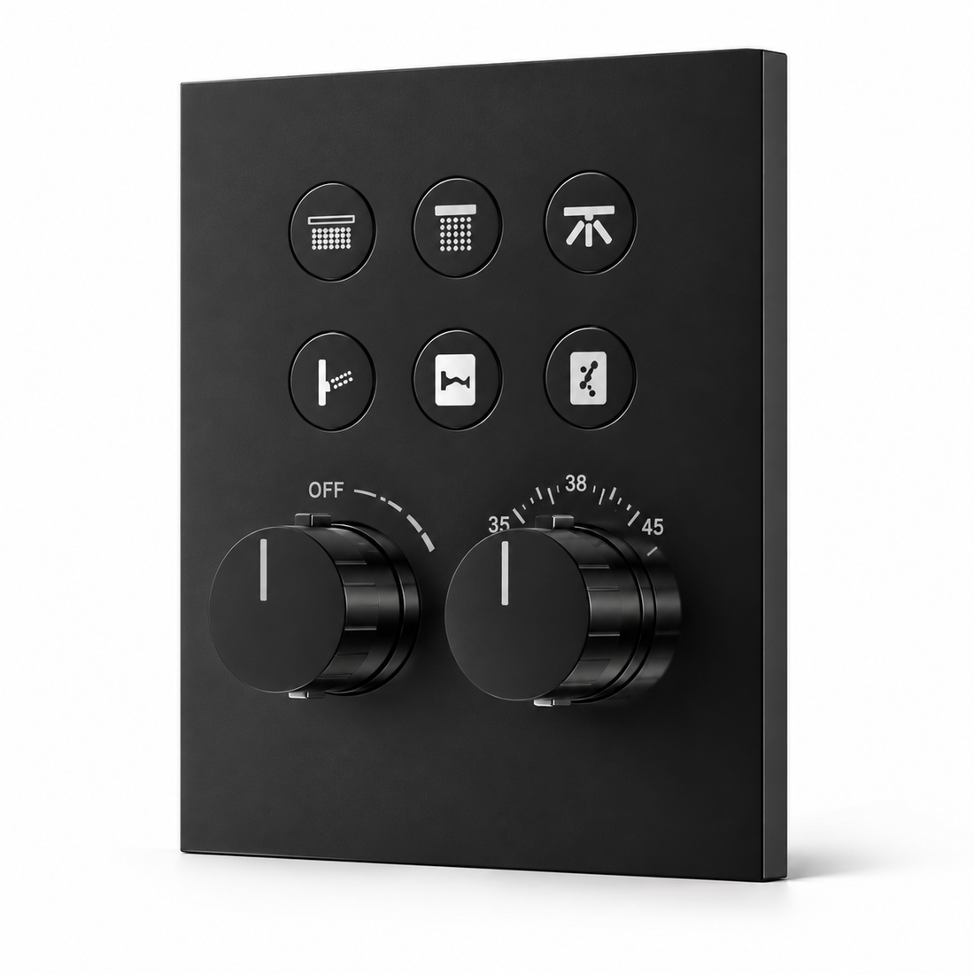 SERVEO GRACE SERIES 6 WAY MULTI-FUNCTION THERMOSTATIC HIGH FLOW DIVERTER SV946-MB-MATT BLACK