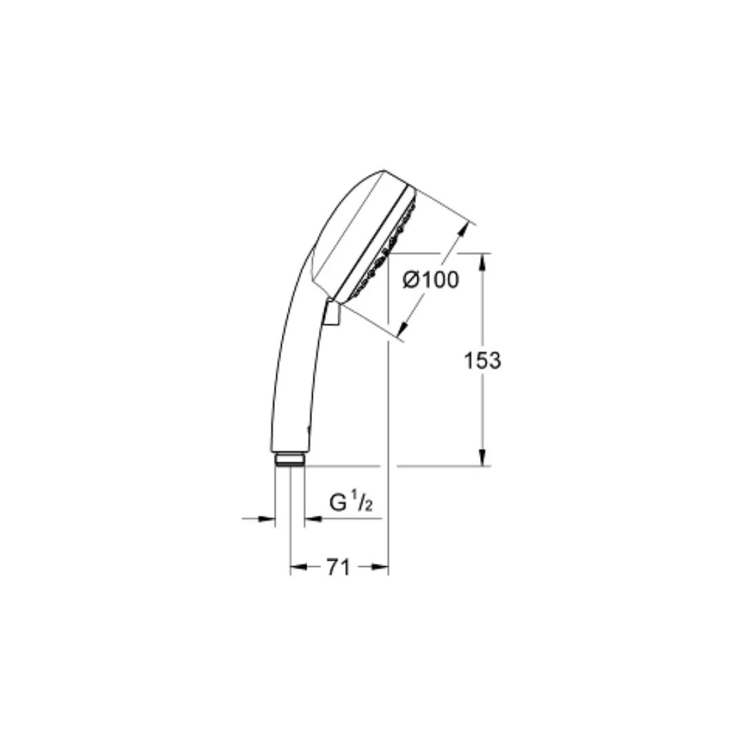 Grohe Multi Flow Hand Shower Cosmopolitan Series 27573002 - Chrome